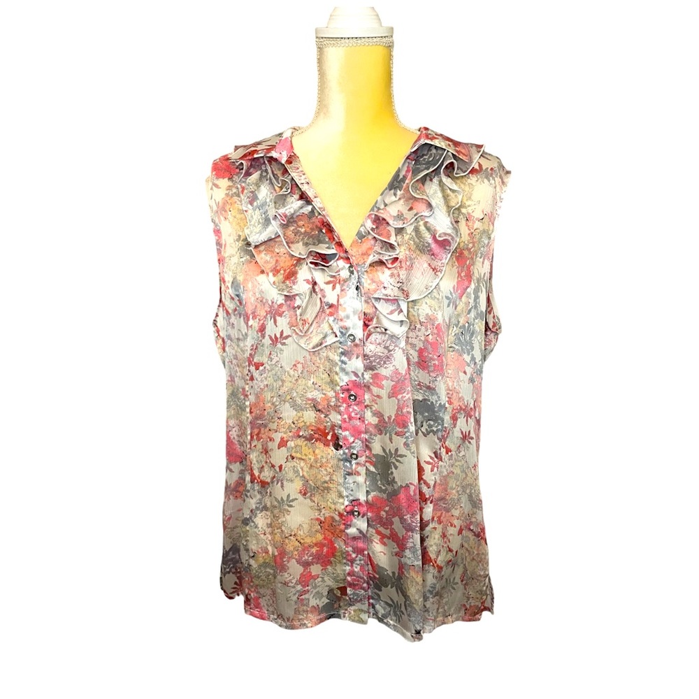 Tahari Floral Top